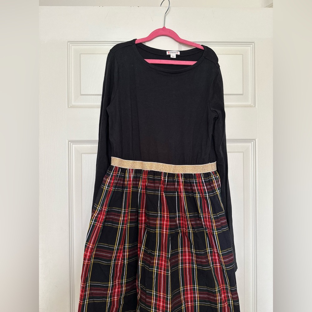 JCrew CrewCuts girls tartan plaid dress-XL